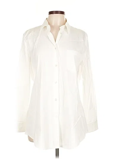Pre-owned Emporio Armani Long Sleeve Blouse In White