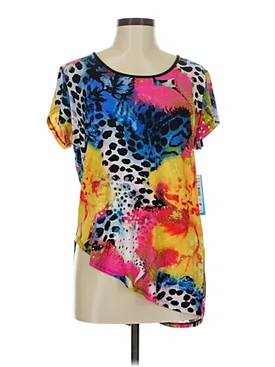 Pre-owned Nygard Short Sleeve Blouse In Yellow