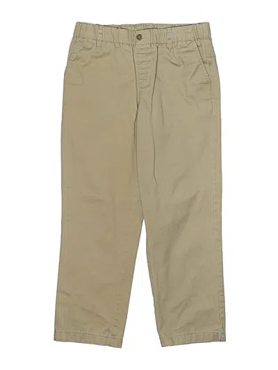 Pre-owned Lands' End Kids'  Khaki Pant In Brown