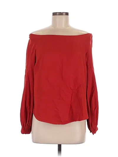 Pre-owned Floreat 3/4 Sleeve Blouse In Red