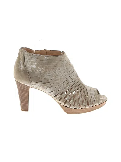 Pre-owned Paul Green Ankle Boots In Gray