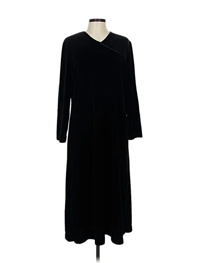 Pre-owned Jjill Casual Dress In Black