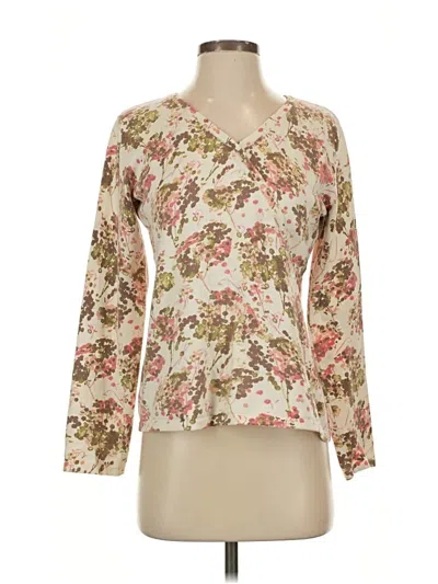 Pre-owned Jjill Cardigan Sweater In White