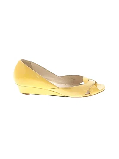 Pre-owned Cole Haan Flats In Yellow