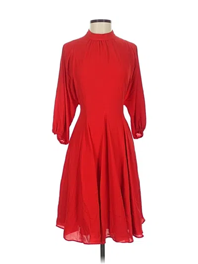 Pre-owned Ann Taylor Cocktail Dress In Red