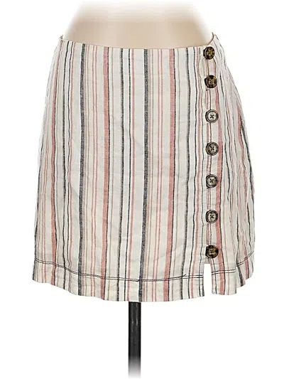 Pre-owned Free People Casual Skirt In White