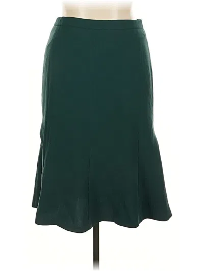 Pre-owned Ann Taylor Formal Skirt In Green