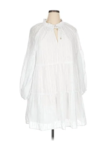 Pre-owned Tommy Bahama Casual Dress In White