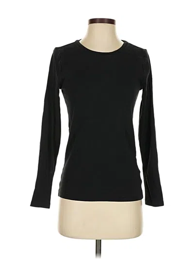 Pre-owned Gap Long Sleeve T-shirt In Black
