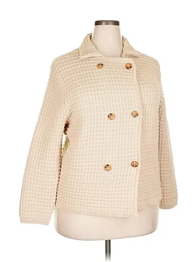Pre-owned Ann Taylor Jacket In White