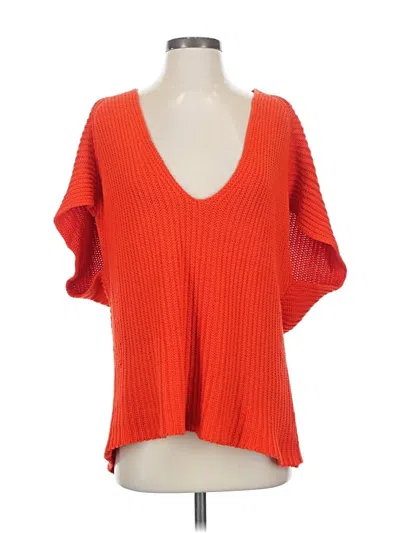 Pre-owned Cabi Pullover Sweater In Orange