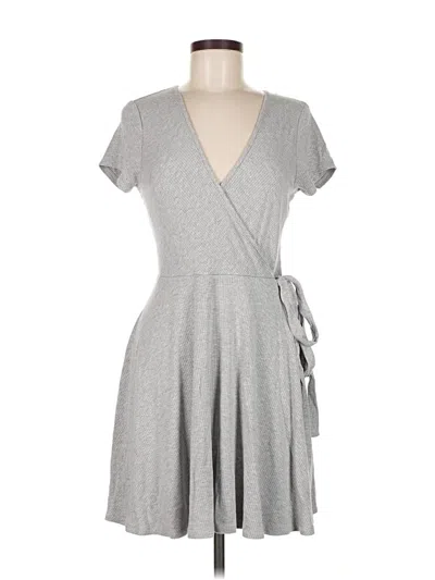 Pre-owned Express Casual Dress In Gray