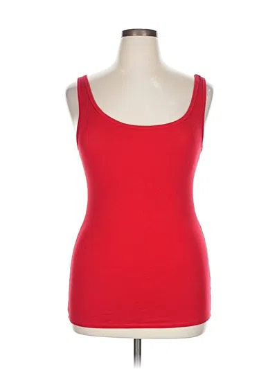Pre-owned Merona Tank Top Red Sweetheart Neckline Tops