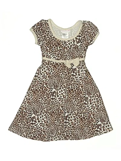 Pre-owned Bonnie Jean Kids' Dress In Brown
