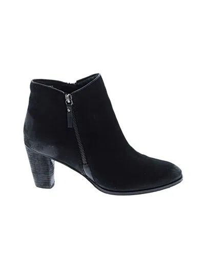 Pre-owned Mia Ankle Boots In Black
