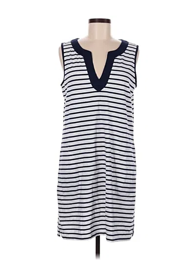 Pre-owned Lands' End Casual Dress In Blue