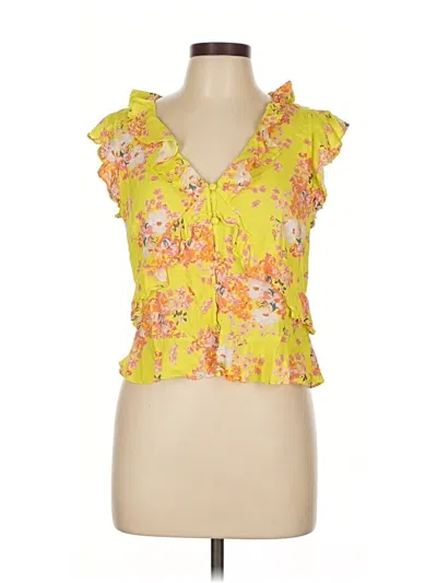 Pre-owned Maeve By Anthropologie Sleeveless Blouse In Yellow