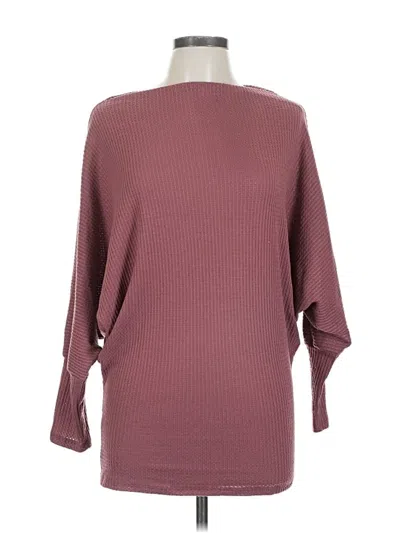 Pre-owned Vine & Love Pullover Sweater In Burgundy