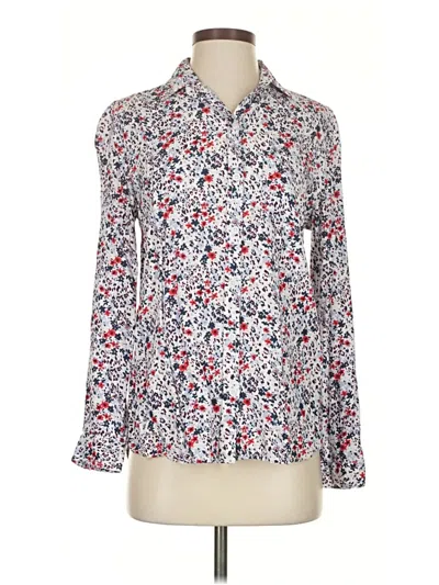 Pre-owned Beachlunchlounge Long Sleeve Blouse In White