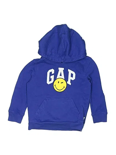Pre-owned Baby Gap Kids' Pullover Hoodie In Blue