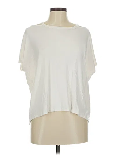 Pre-owned Athleta Short Sleeve T-shirt In White