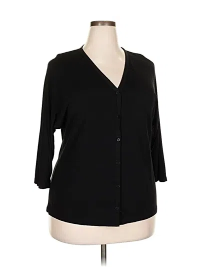 Pre-owned Dkny 3/4 Sleeve Blouse In Black
