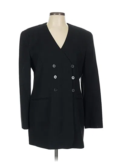 Pre-owned Jones New York Wool Blazer Jacket In Black