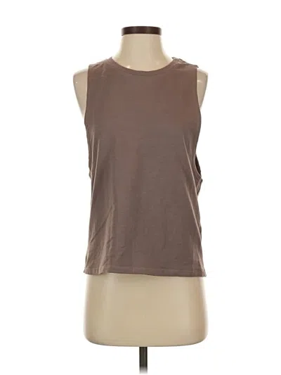 Pre-owned Carbon38 Sleeveless Top Brown Boatneck Tops