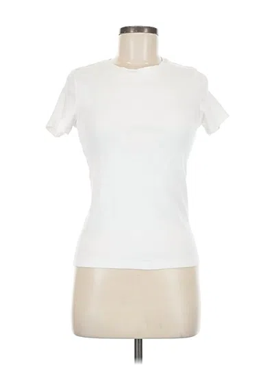 Pre-owned Levi's Short Sleeve Turtleneck In White