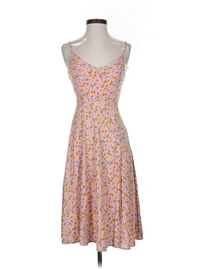 Pre-owned Lulus Casual Dress In Yellow