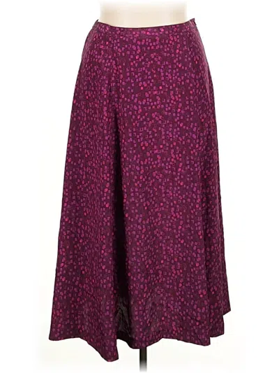 Pre-owned Leslie Fay Casual Skirt In Purple