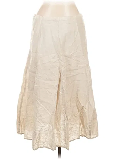 Pre-owned Eileen Fisher Casual Skirt In White