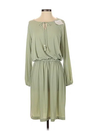 Pre-owned Belle By Kim Gravel Casual Dress In Green