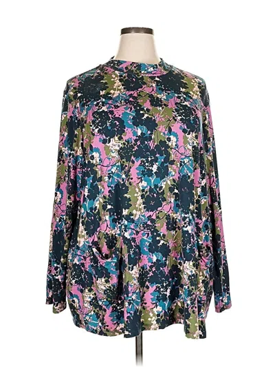 Pre-owned Logo By Lori Goldstein Long Sleeve T-shirt In Blue