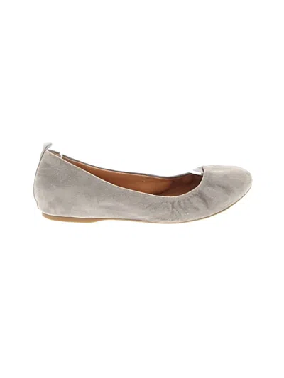 Pre-owned J.crew Factory Store Flats In Gray