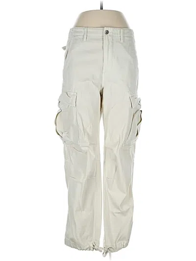 Pre-owned Zara Cargo Pants In White