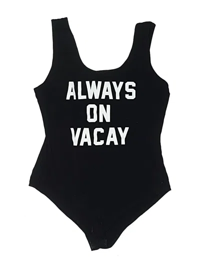 Pre-owned Gaze Bodysuit In Black