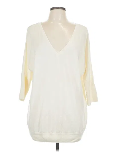 Pre-owned Gap Cardigan Sweater In White