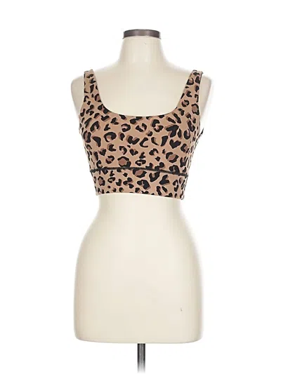 Pre-owned Ivl Collective Tank Top Tan Sweetheart Neckline Tops In Brown