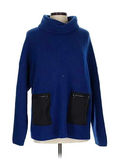 Pre-owned Alp N Rock Turtleneck Sweater In Blue