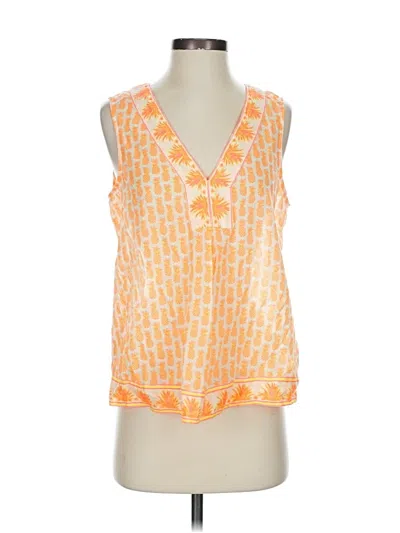 Vineyard Vines Sleeveless Blouse In Orange