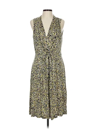Pre-owned Liz Claiborne Casual Dress In Yellow