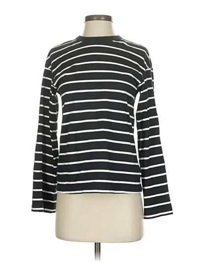 Pre-owned H&m Long Sleeve Turtleneck In Black