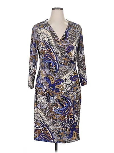 Pre-owned Kasper Cocktail Dress In Blue