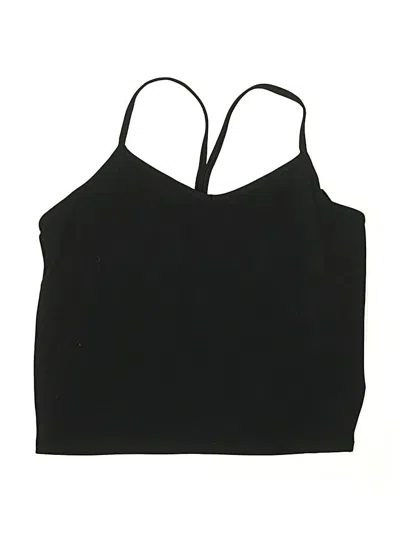 Pre-owned Athleta Girl Kids' Tank Top Black Halter Neckline Tops