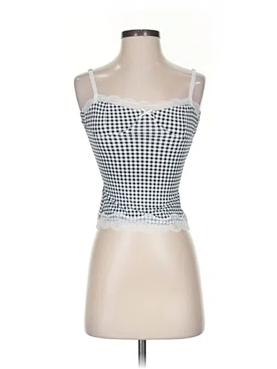 Pre-owned Lioness Tube Top Silver Strapless Neckline Tops