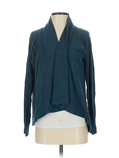 Pre-owned Athleta Cardigan Sweater In Blue
