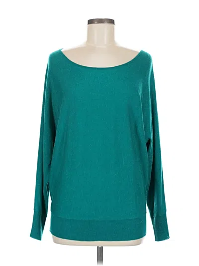 Pre-owned New York And Company 3/4 Sleeve T-shirt In Blue