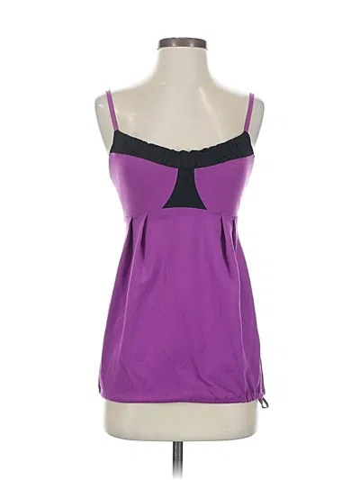 Pre-owned Lululemon Athletica Tank Top Purple Strapless Neckline Tops