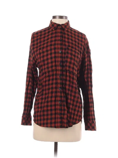 Pre-owned Bp. Long Sleeve Button Down Shirt In Red